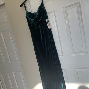 Selling green winter formal dress